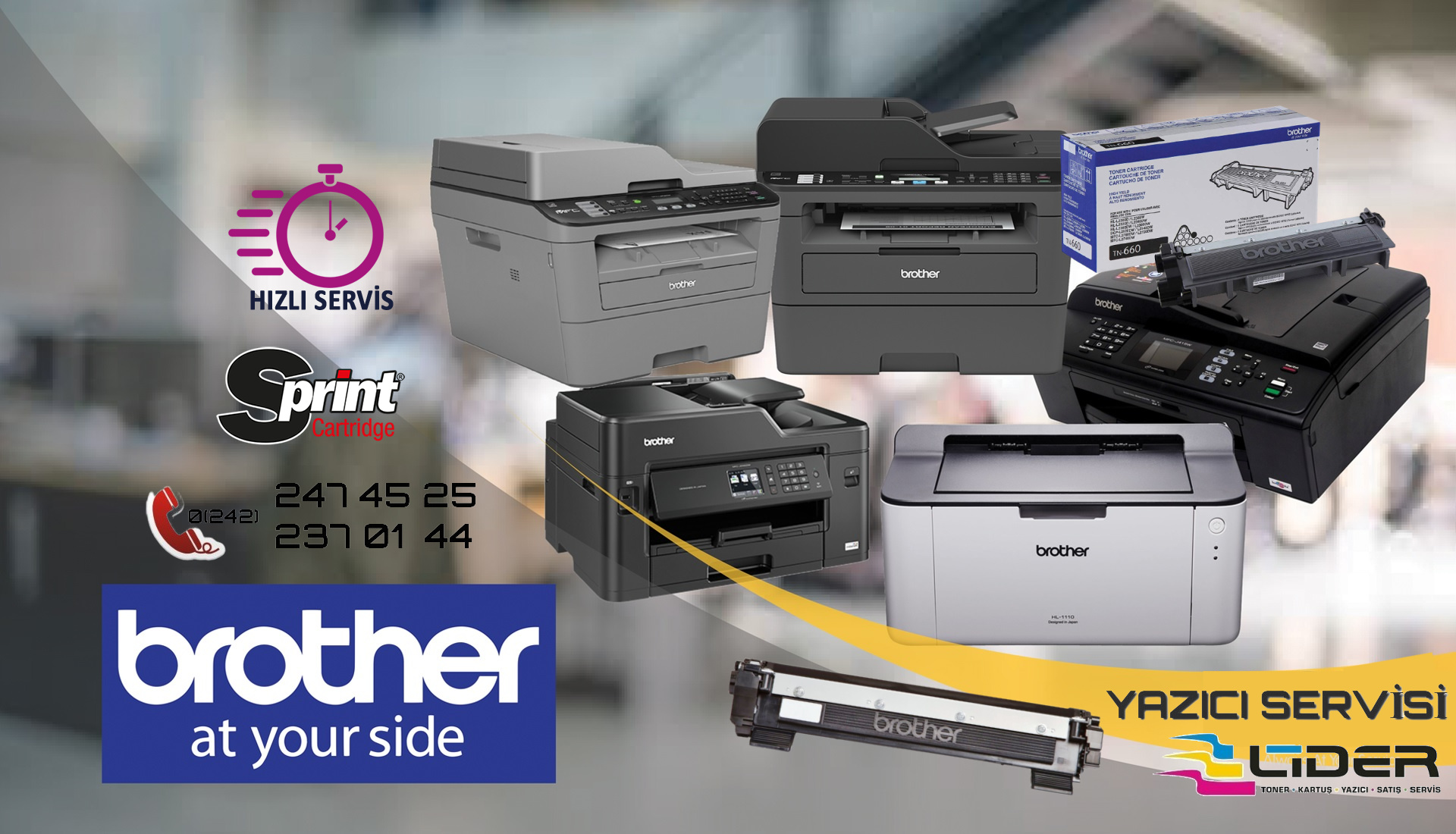 Antalya yazıcı tamiri toner ve kartuş dolum merkezi